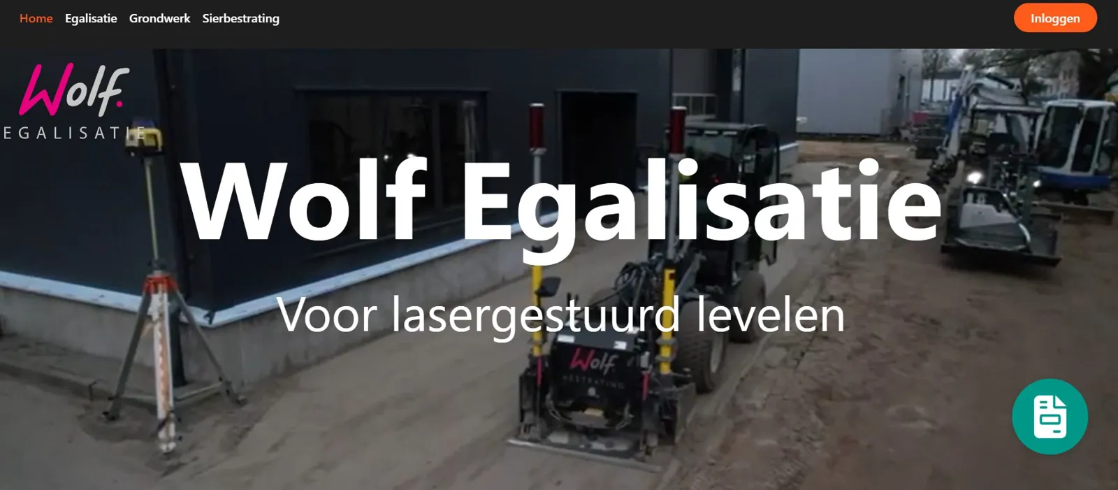 Website voor Wolf Egalisatie