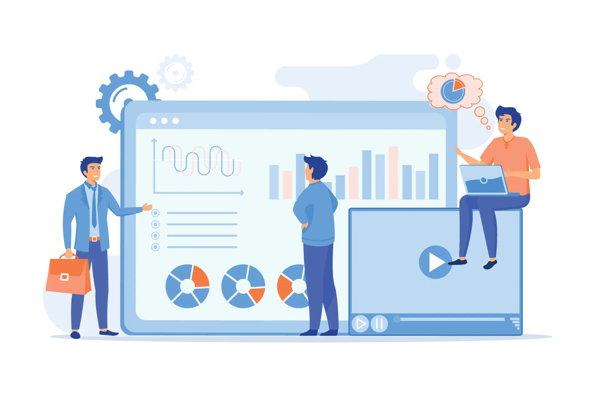 Minigraver en shovel in actie